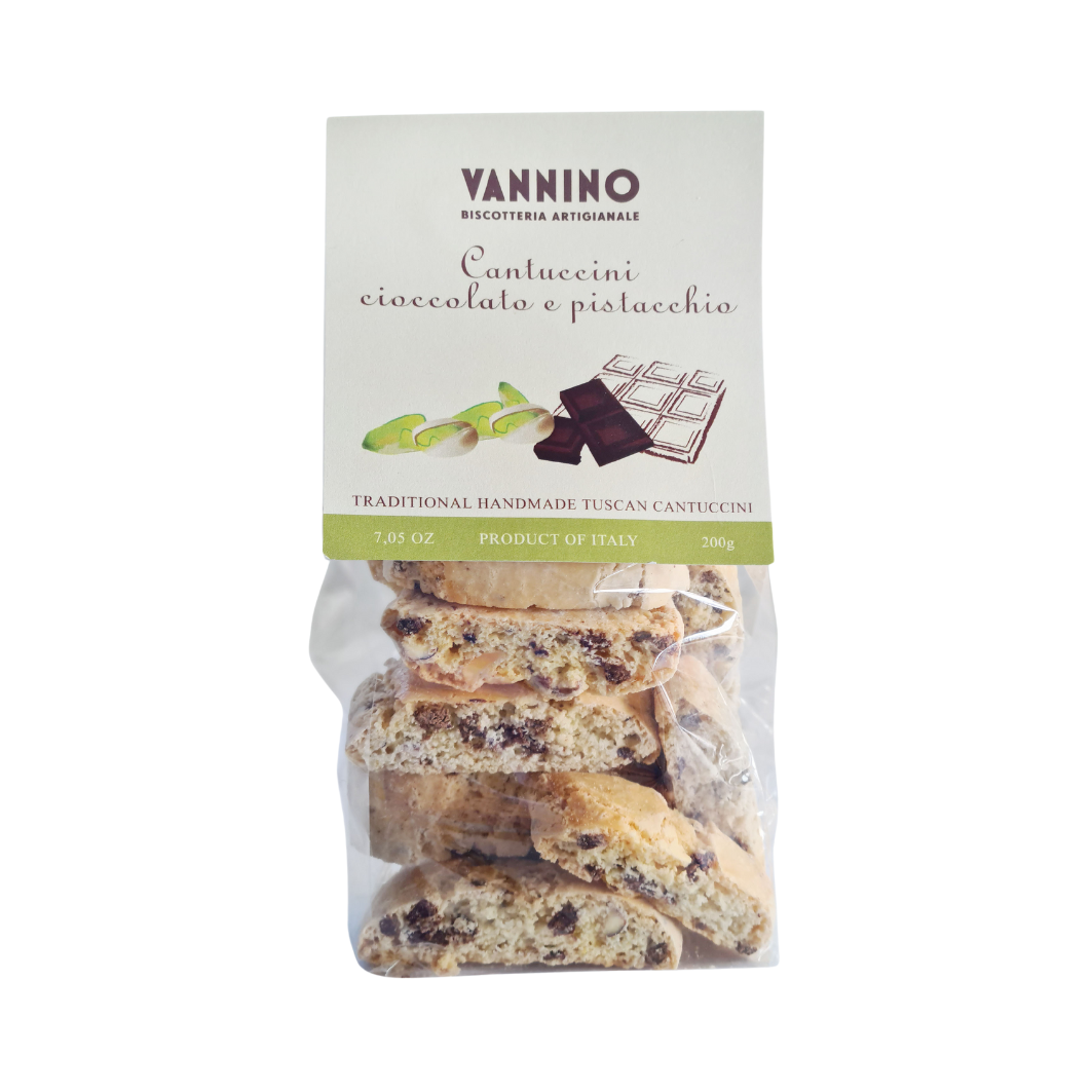 Chocolate and Pistachio Cantuccini