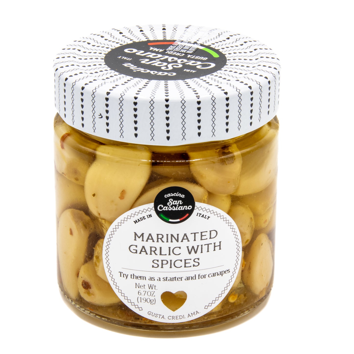 Marinated Garlic Cloves in Herbs