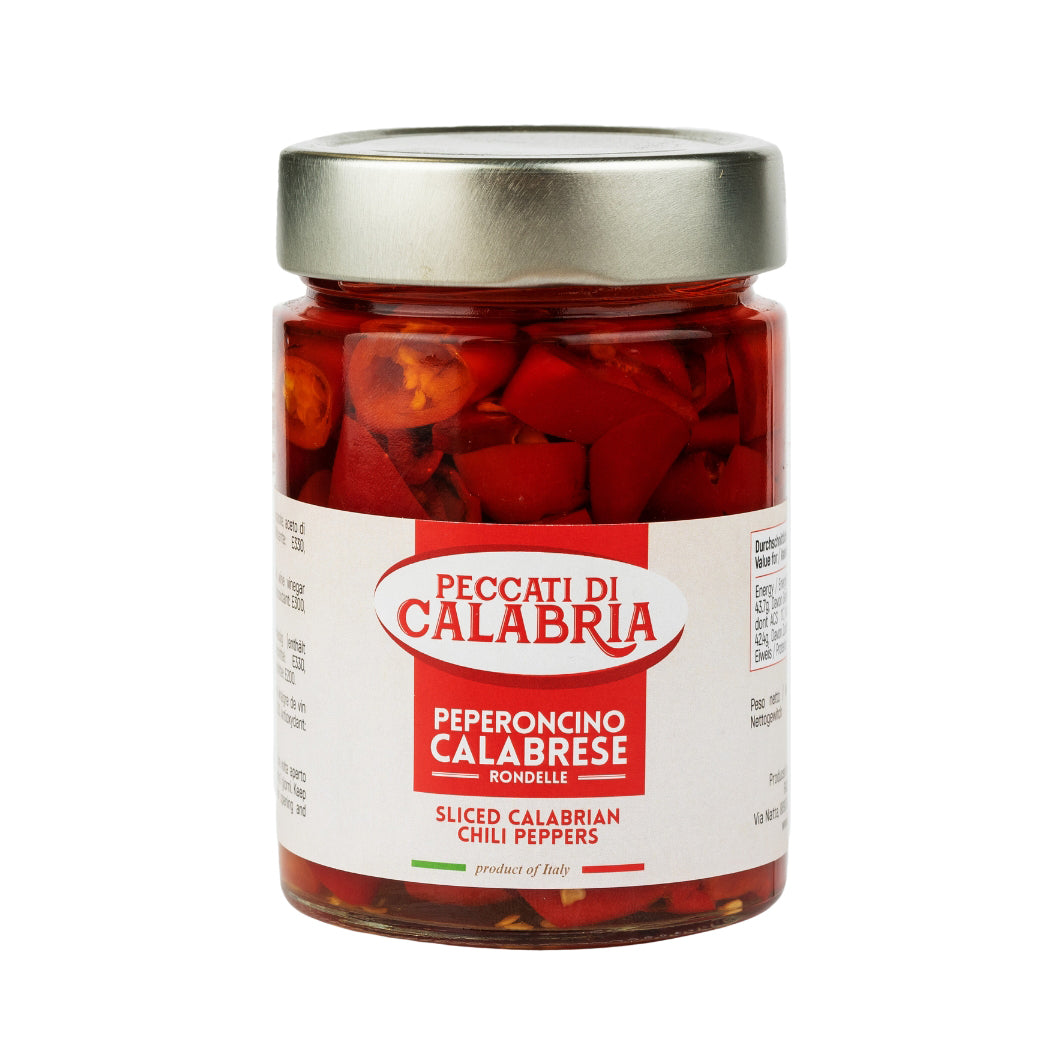 Sliced Calabrian Peppers in Oil