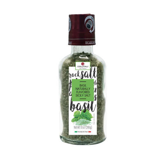 Basil-Flavored Salt Grinder