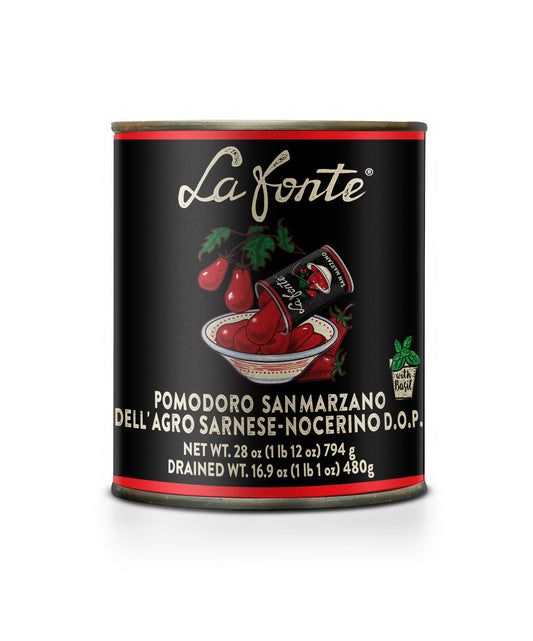 La Fonte San Marzano Tomatoes with Basil (28oz)