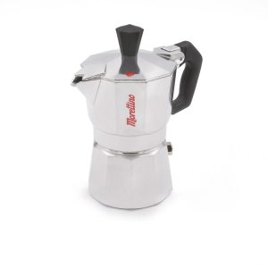 Two-Cup Silver Espresso Pot